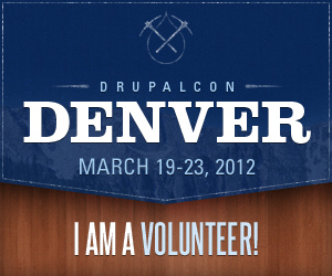 DrupalCon Denver 2012 - I am a Volunteer!
